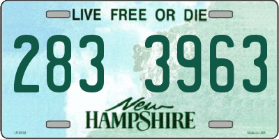 NH license plate 2833963