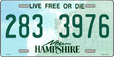 NH license plate 2833976