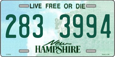 NH license plate 2833994