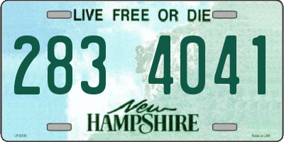 NH license plate 2834041