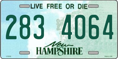 NH license plate 2834064