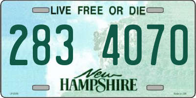 NH license plate 2834070