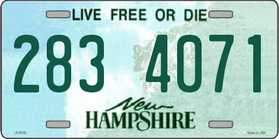 NH license plate 2834071