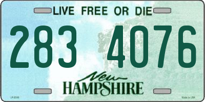 NH license plate 2834076