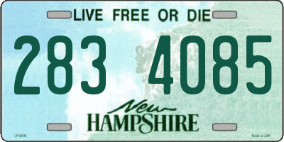 NH license plate 2834085