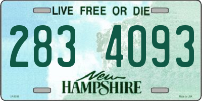 NH license plate 2834093