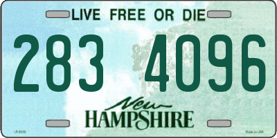 NH license plate 2834096