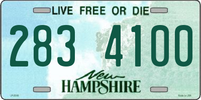 NH license plate 2834100