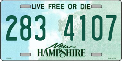 NH license plate 2834107