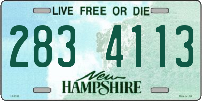 NH license plate 2834113