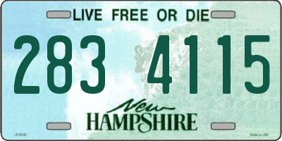 NH license plate 2834115