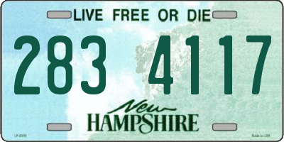 NH license plate 2834117