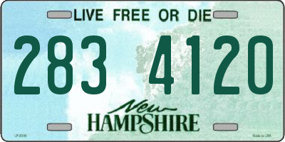 NH license plate 2834120