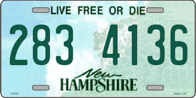 NH license plate 2834136