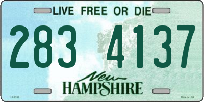 NH license plate 2834137