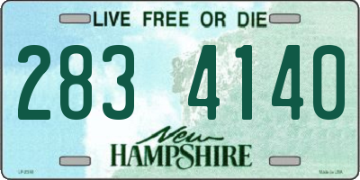 NH license plate 2834140
