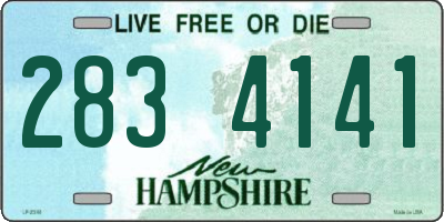NH license plate 2834141