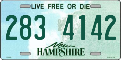 NH license plate 2834142