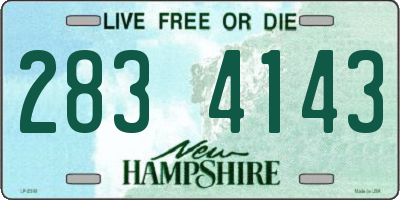 NH license plate 2834143