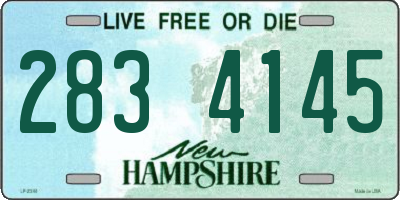 NH license plate 2834145