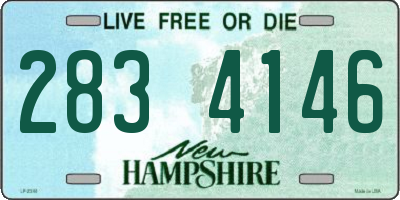 NH license plate 2834146