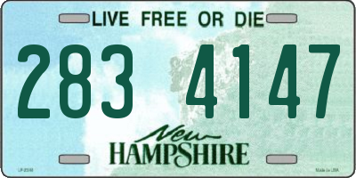NH license plate 2834147