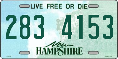 NH license plate 2834153