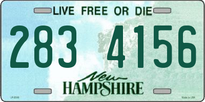 NH license plate 2834156
