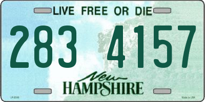 NH license plate 2834157