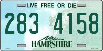 NH license plate 2834158