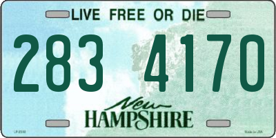 NH license plate 2834170