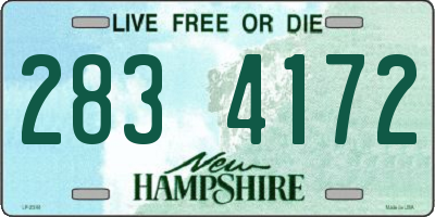 NH license plate 2834172
