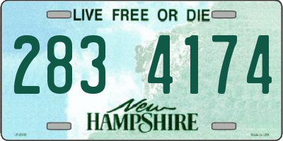 NH license plate 2834174