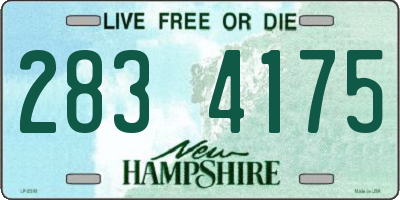 NH license plate 2834175