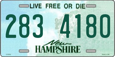 NH license plate 2834180