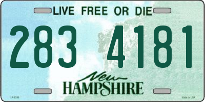 NH license plate 2834181