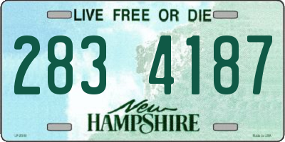 NH license plate 2834187