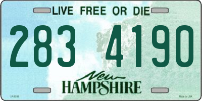 NH license plate 2834190