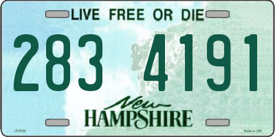 NH license plate 2834191