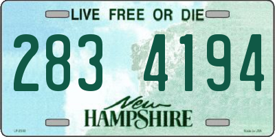 NH license plate 2834194