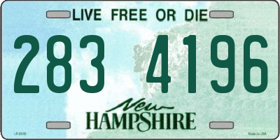 NH license plate 2834196