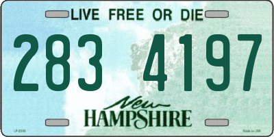 NH license plate 2834197