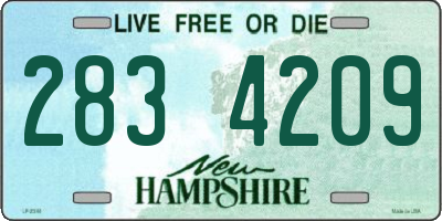 NH license plate 2834209