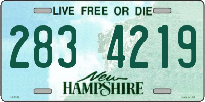 NH license plate 2834219
