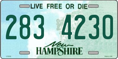 NH license plate 2834230