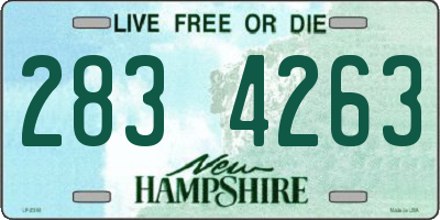 NH license plate 2834263