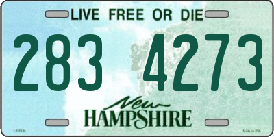 NH license plate 2834273
