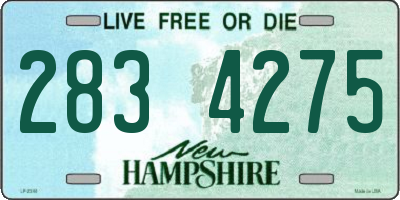 NH license plate 2834275
