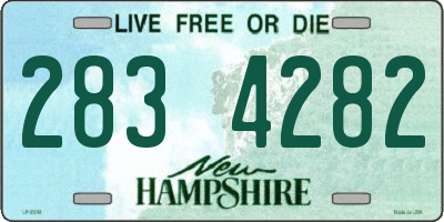 NH license plate 2834282