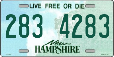 NH license plate 2834283